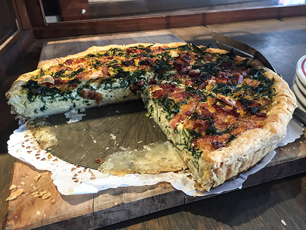 Quiche from Chateaubriant Cafe and Bakery Devonport New Zealand