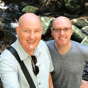 Global Wanderers Andrew and Christopher at Mt Tamborine