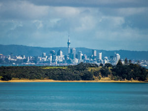 Auckland in distance