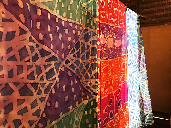 Tiwi Islands screen printed fabrics