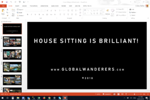 House Sitting is Brilliant Powerpoint Video Design Process