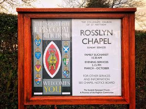 sign rosslyn chapel 2019