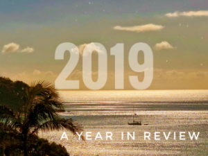 2019 Year in Review on sunset